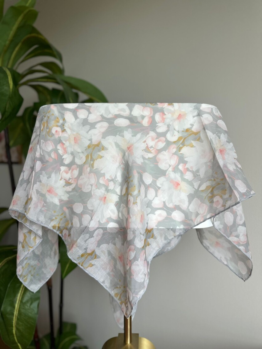 GARDEN DESEN EŞARP - SOFT MİNT - 1