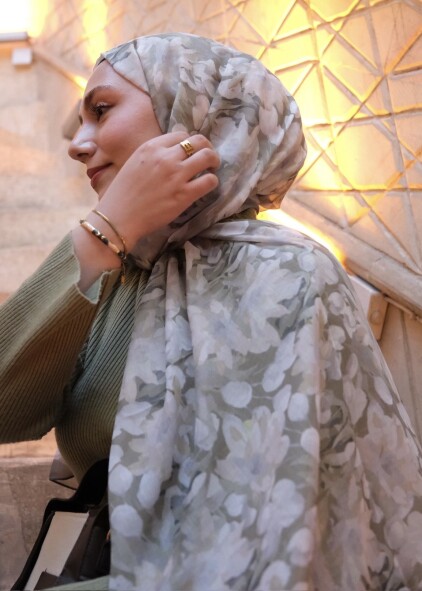 GARDEN DESEN ŞAL - YESIL - 2