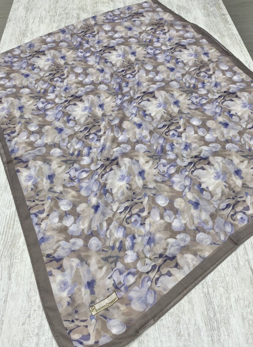 GARDEN DESEN ŞAL - SICAK GRI - 7