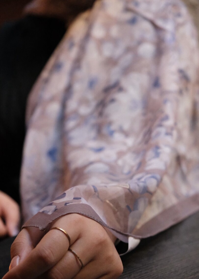 GARDEN DESEN ŞAL - SICAK GRI - 3