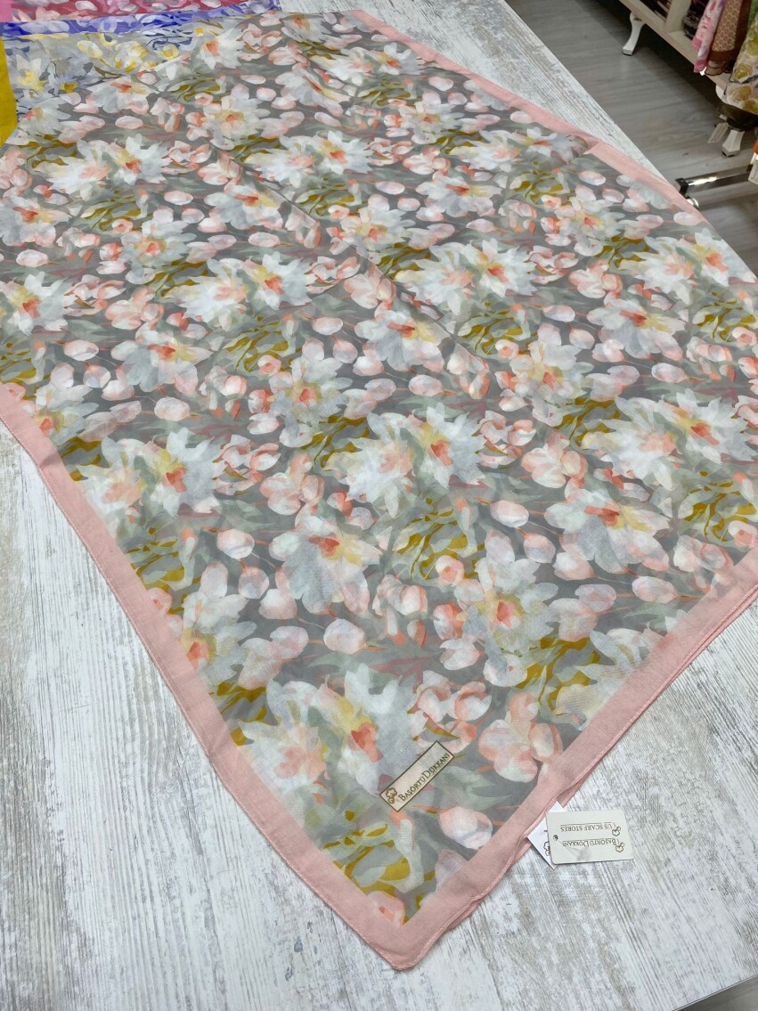 GARDEN DESEN ŞAL - SOFT MİNT - 1