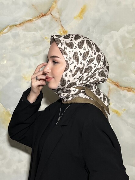KATRE DESEN EŞARP - YEŞİL - 2