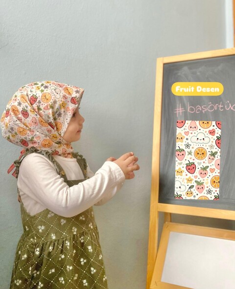 KİDS FRUIT DESEN EŞARP 