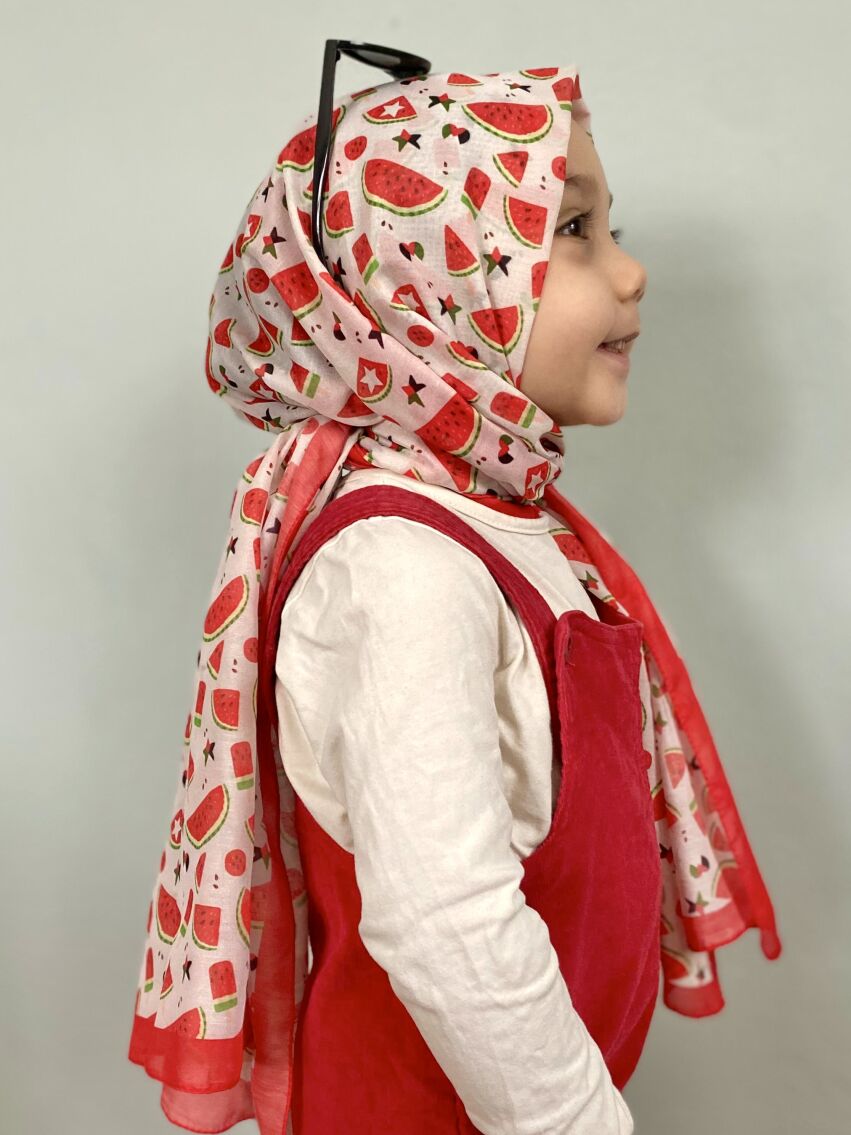 KİDS KARPUZ DESEN ŞAL - 1