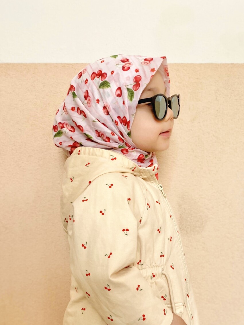 KİDS KİRAZ DESEN EŞARP - 2