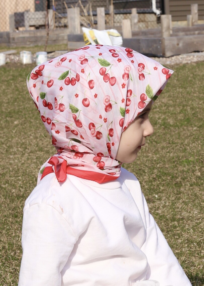 KİDS KİRAZ DESEN EŞARP - 1