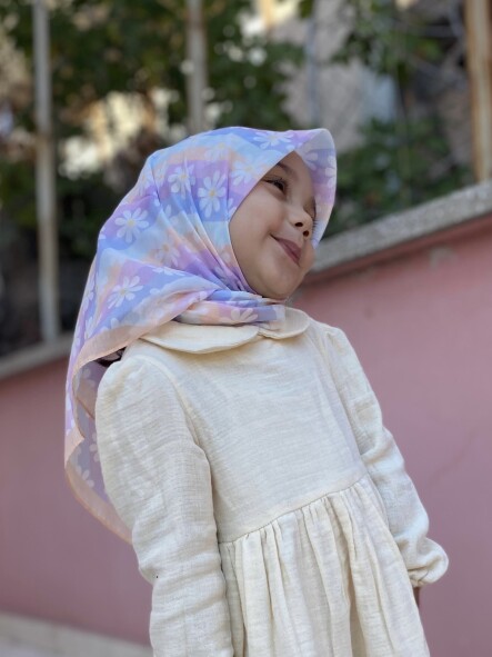 KİDS PAPATYA DESEN EŞARP - 3