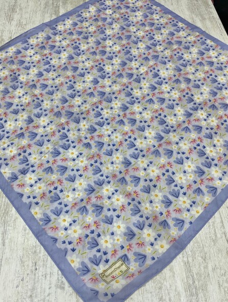 KİDS RÜYA ÇİÇEĞİ DESEN EŞARP MAVI - 9