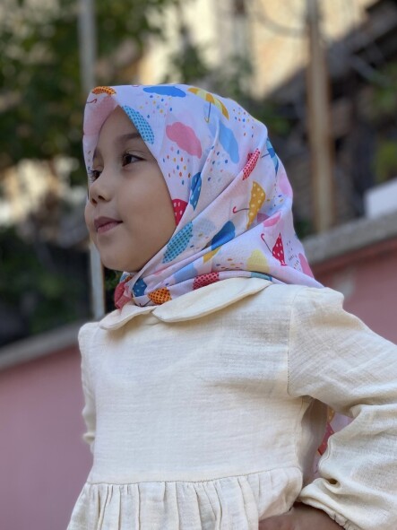 KİDS ŞEMSİYE DESEN EŞARP - 2