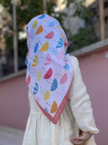 KİDS ŞEMSİYE DESEN EŞARP - 