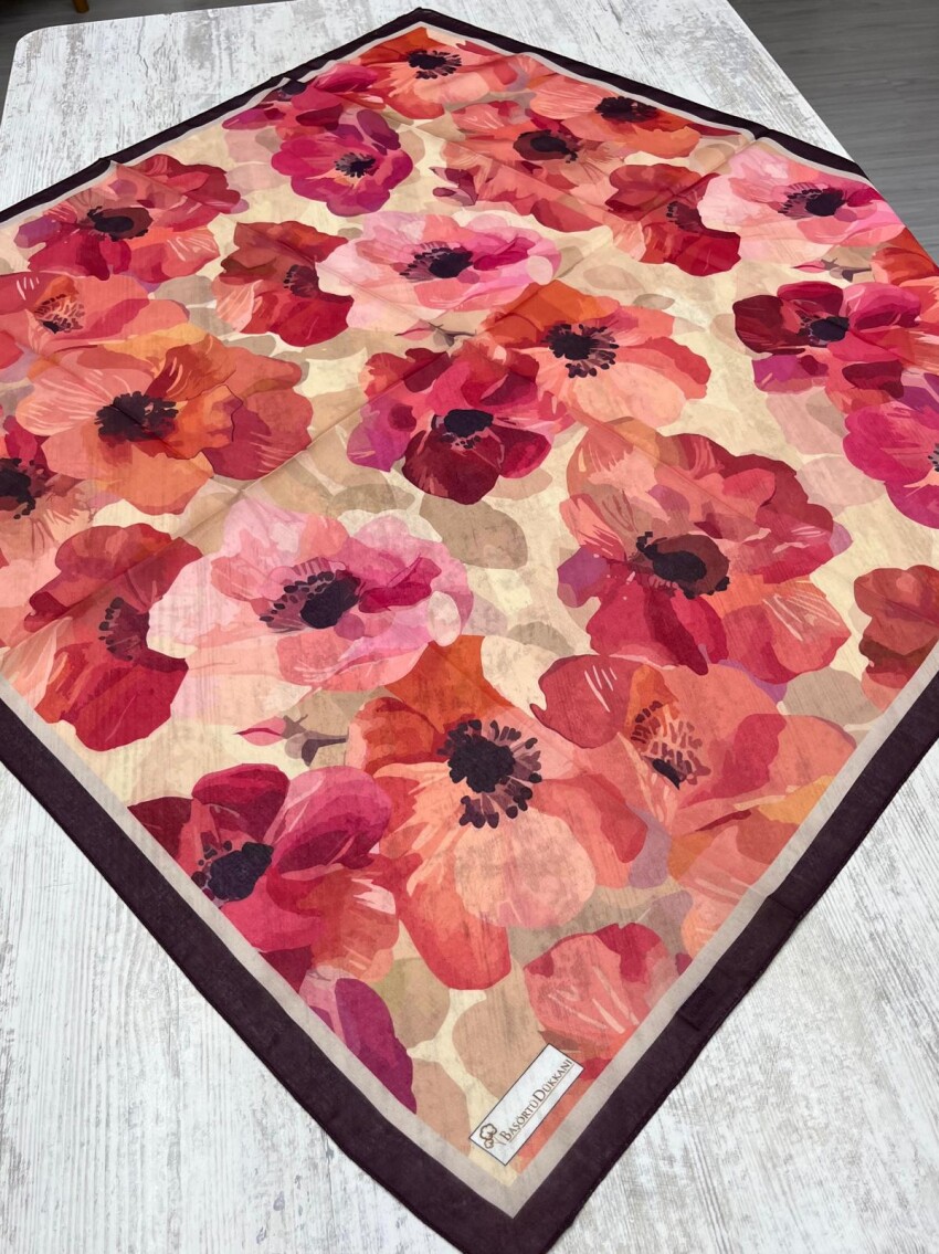 MARİBEL EŞARP - ROMANTİK PEMBE - 1