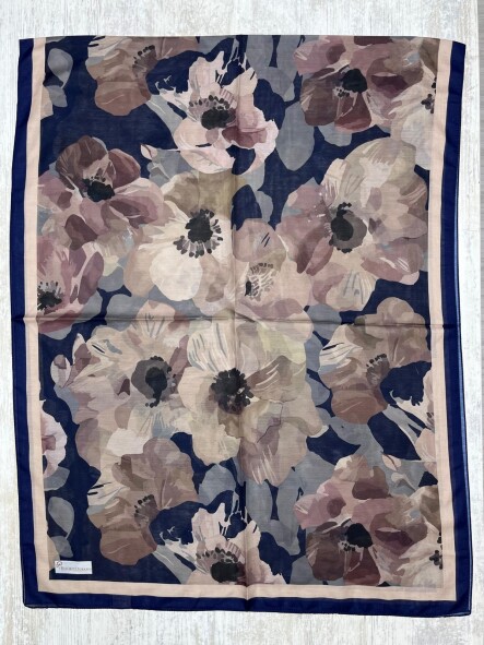 MARİBEL ŞAL - LACİVERT 