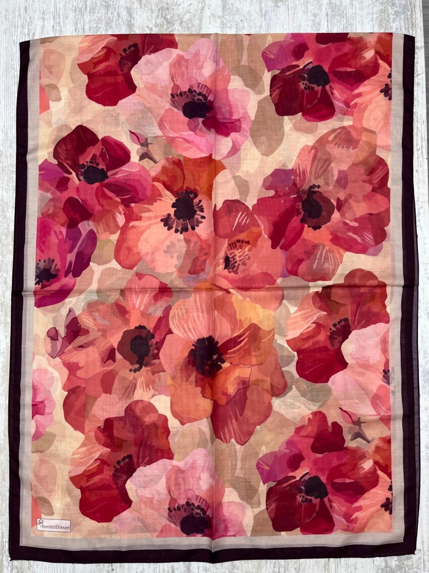 MARİBEL ŞAL - ROMANTİK PEMBE - 1