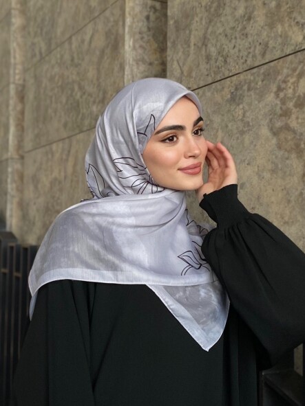 MERCAN DESEN EŞARP - GRİ 