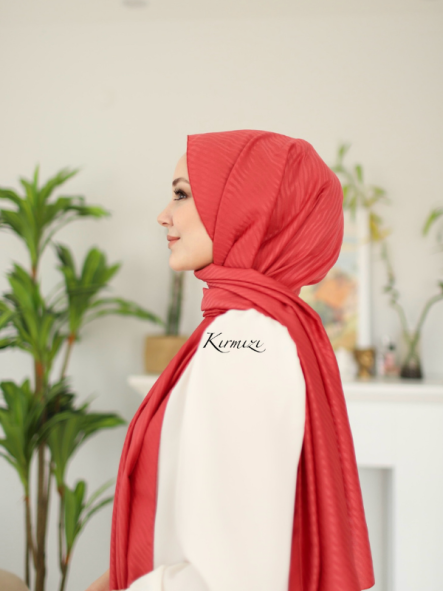 MEVCE JAKAR ŞAL - KIRMIZI 