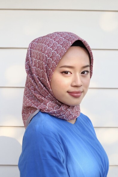 MİNİMAL DESEN EŞARP - GRİ - 3