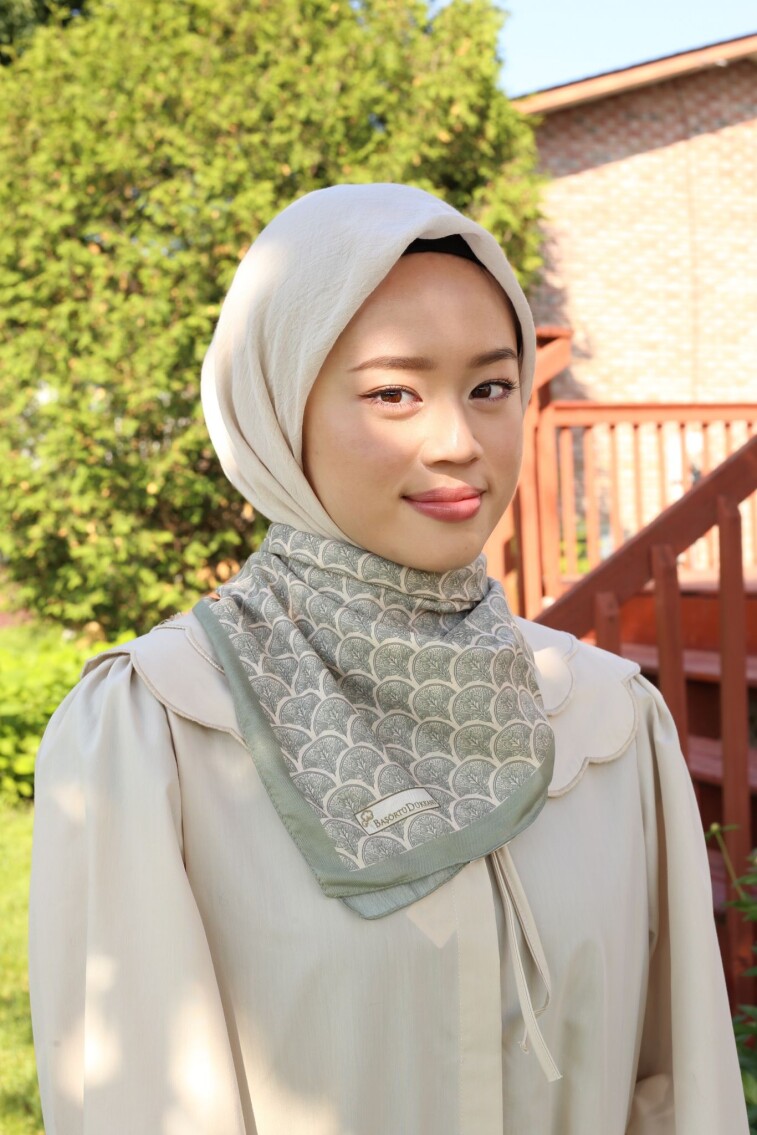 MİNİMAL DESEN EŞARP - SOFT YEŞİL - 2