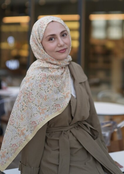 NAZENİN DESEN ŞAL - BUTTER YELLOW - 