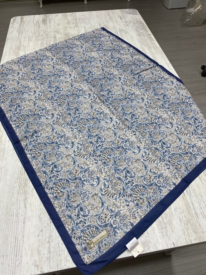 NAZENİN DESEN ŞAL - LACIVERT - 2