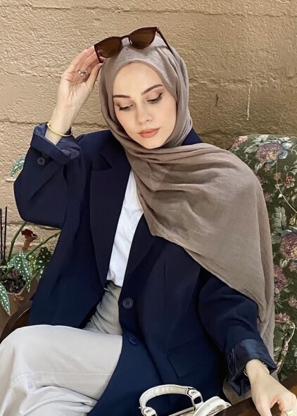RELAX ŞAL - KOYU TAUPE - 2