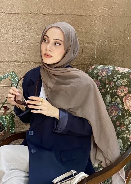 RELAX ŞAL - KOYU TAUPE - 3