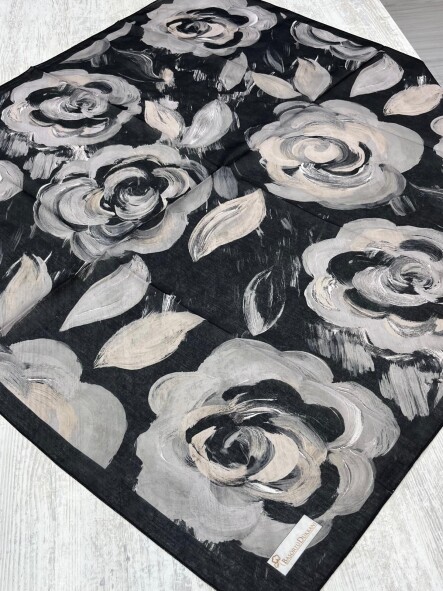 ROSARA EŞARP - SİYAH - 