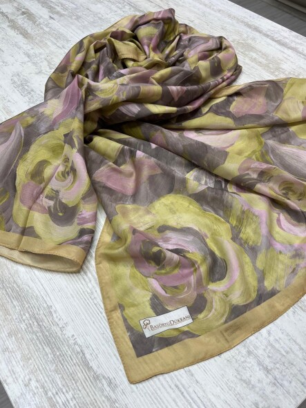 ROSARA ŞAL - HARDAL GRİ - 