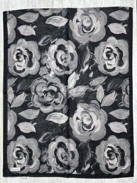 ROSARA ŞAL - SİYAH - 