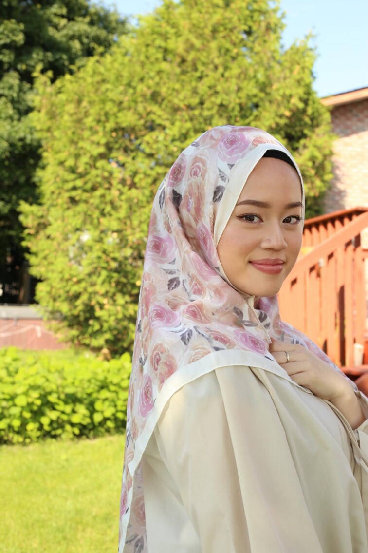 ROSE DESEN EŞARP - İNCİ PEMBE - 2