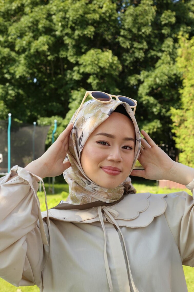 ROSE DESEN EŞARP - YAĞ YEŞİLİ - 3