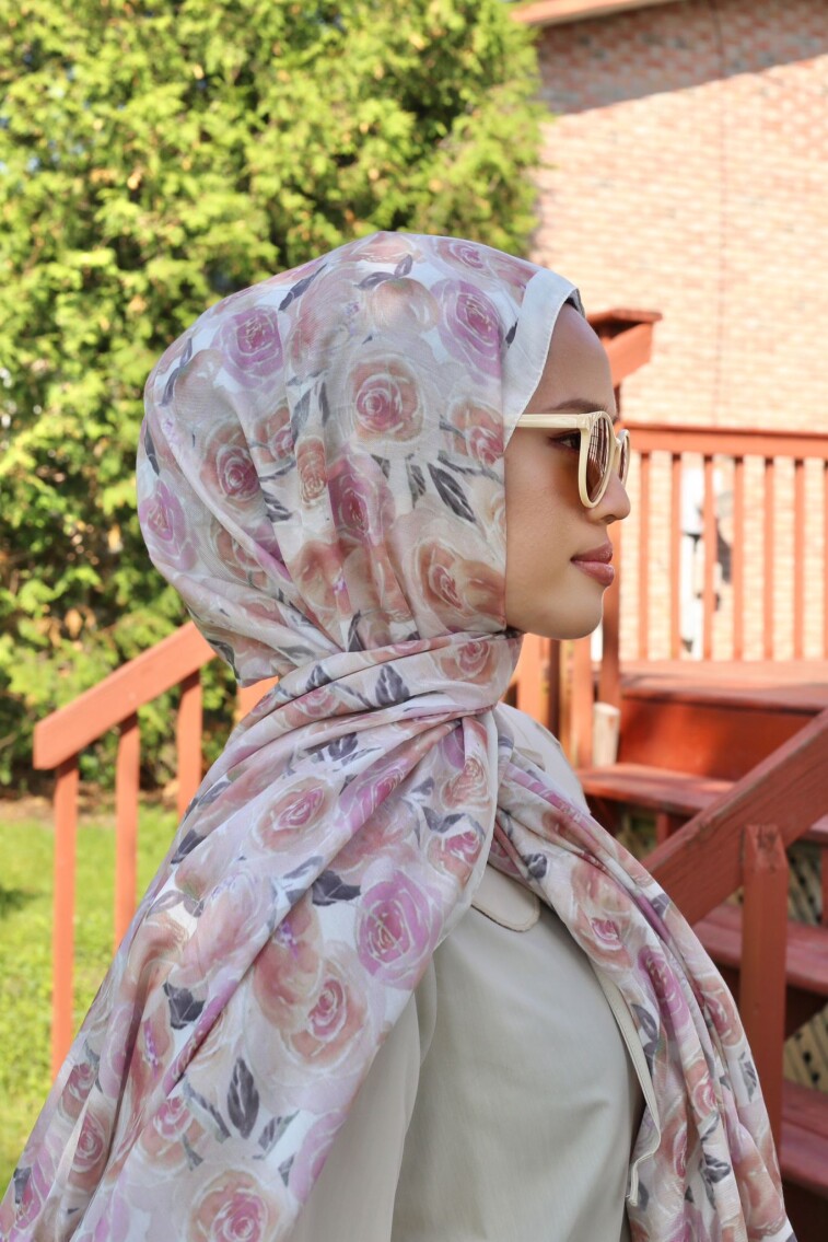 ROSE DESEN ŞAL - İNCİ-PEMBE - 2