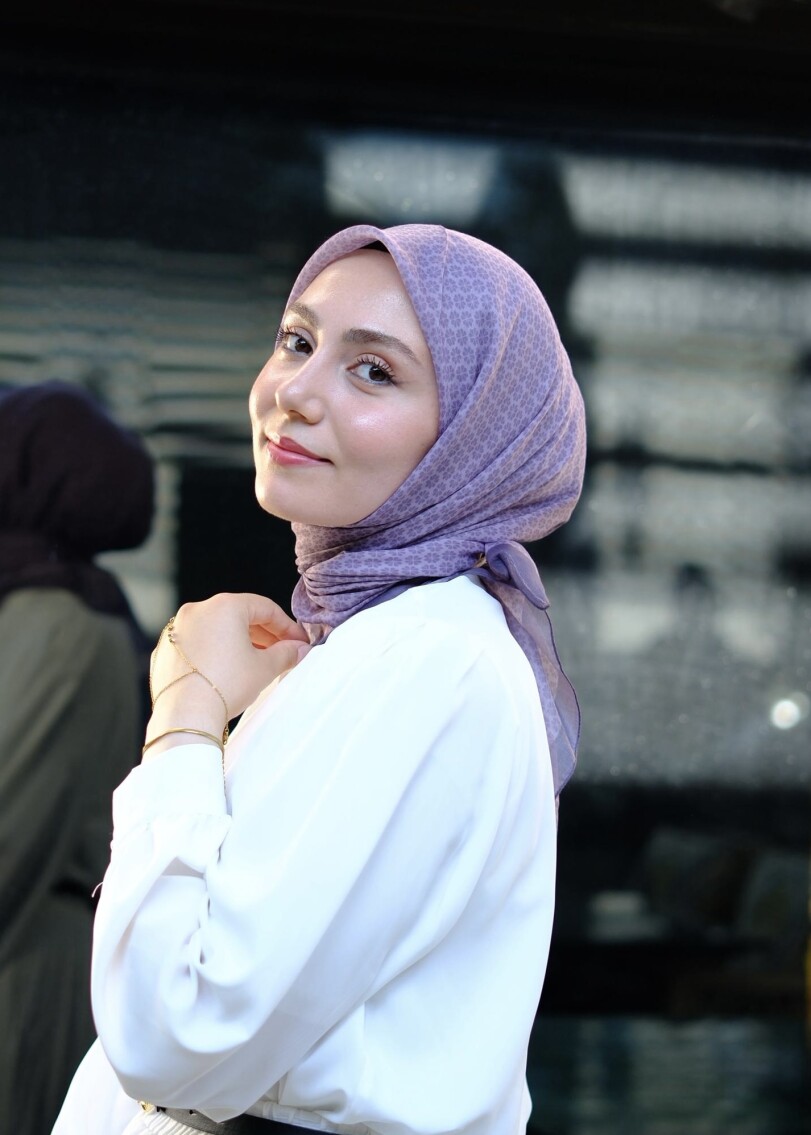 YONCA DESEN EŞARP - LAVANTA - 1