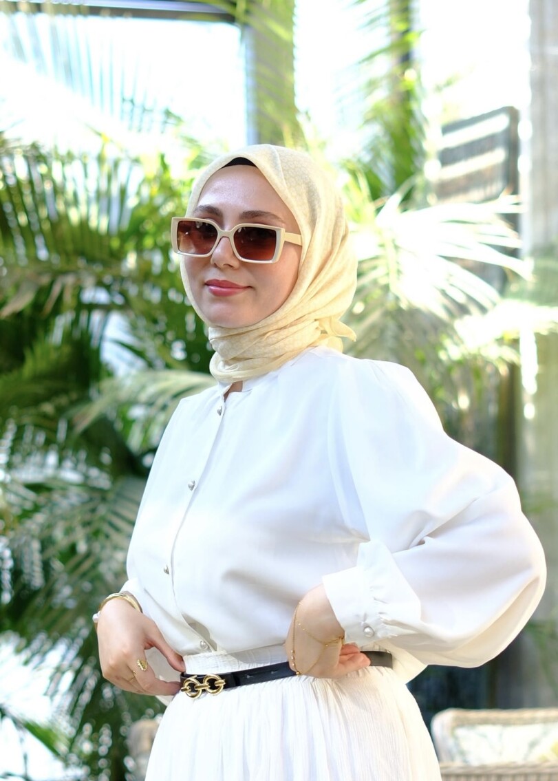 YONCA DESEN EŞARP - TEREYAĞI SARISI - 1